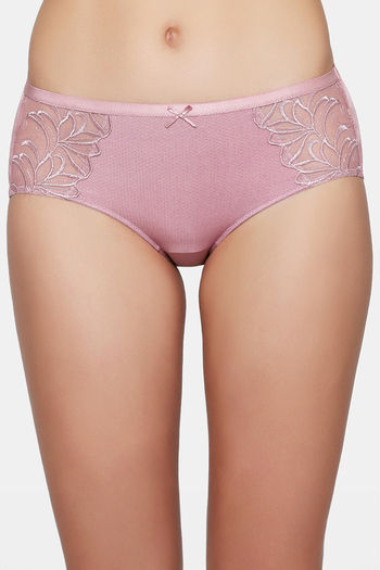 Buy Triumph High Rise Full Coverage Hipster Panty - Vintage Pink
